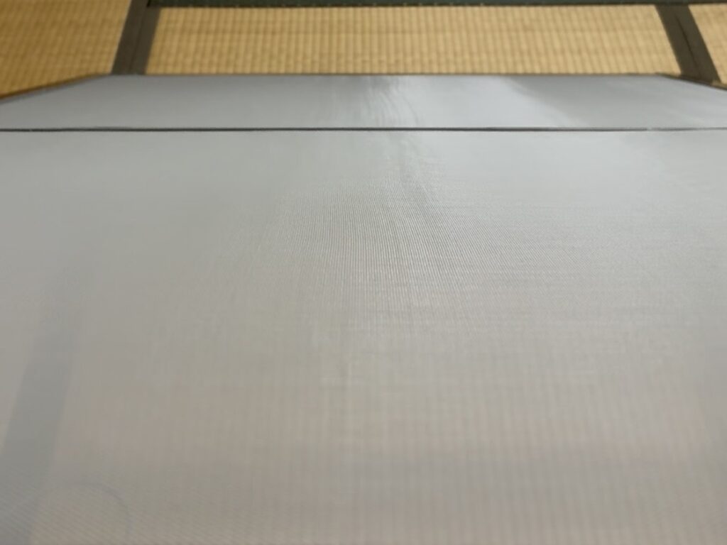The finished screen fits smoothly back into place